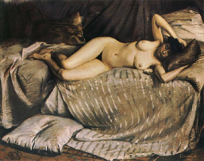 Gustave Caillebotte The fem on lie down on the sofa china oil painting image